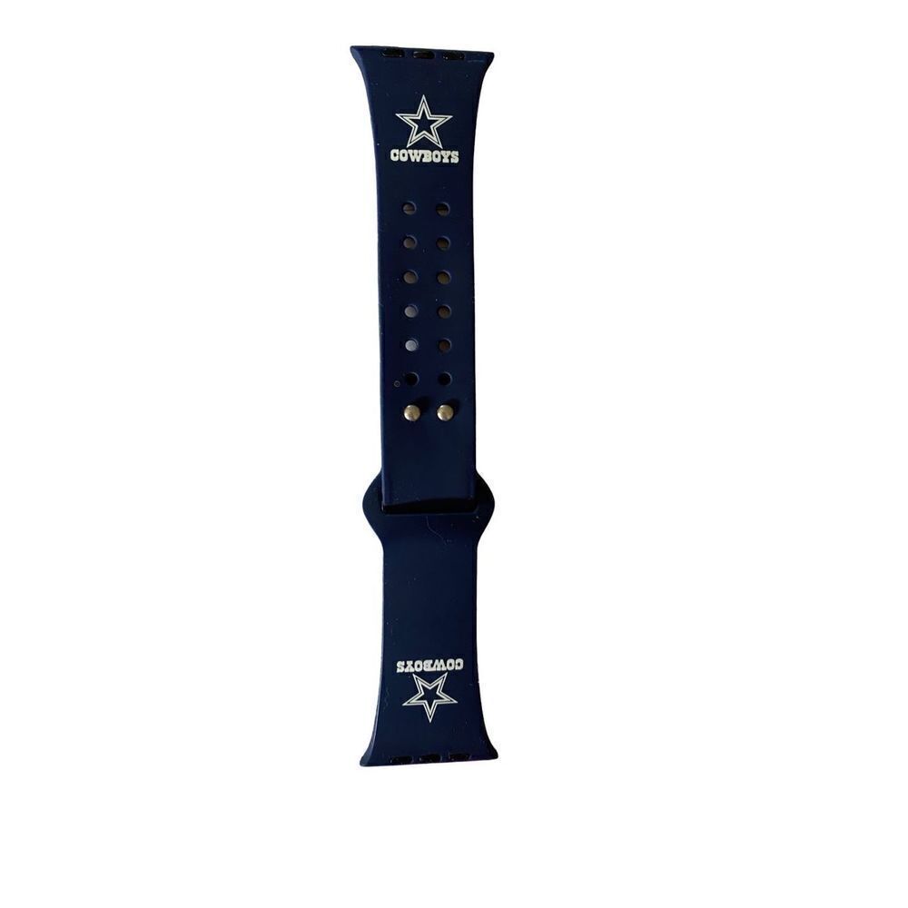 Dallas, cowboys football, logo, silicone, watch band navy
